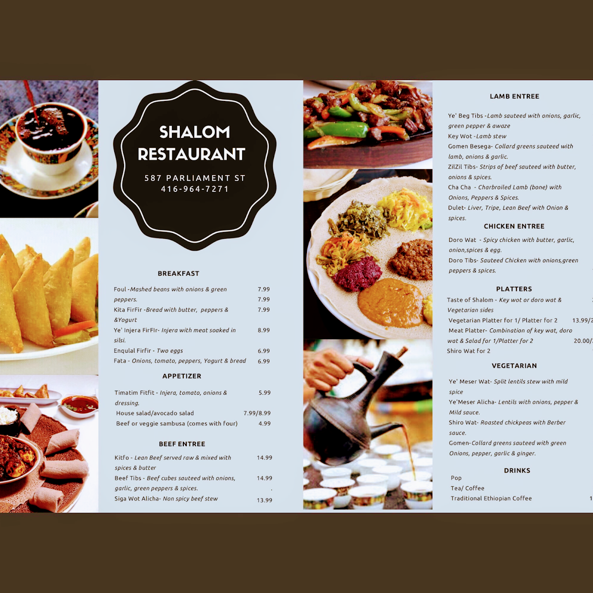 Menu Shalom Ethiopian & Eritrean Restaurant-5